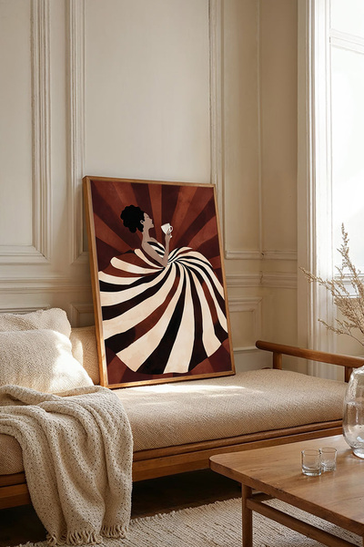 Dekorsiahome Επιτραπέζια ζωγραφιά με ξύλινο πλαίσιο ενός τεμαχίου TK3603