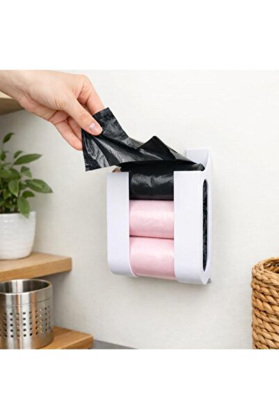 Abundix3Dstudio Kitchen Garbage Bag Organizer - Refrigerator Bag Organizer - Kitchen Organizer (with Adhesive)