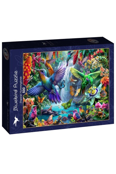 Bluebird Puzzle 500 pieces - Jessica White: Tropical Hummingbirds (Bluebird-P...