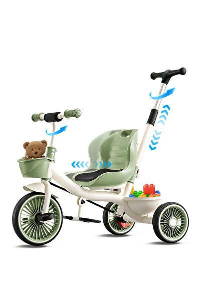 Ma Baby Kids Tricycles for Kids with Storage Basket, Adjustable Seat and Remo...