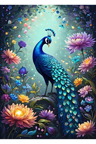 Bluebird Παζλ 500 κομμάτια - Λουλούδια & Παγώνι (Bluebird-Puzzle-F-90847)