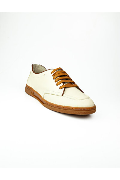 JAMES FRANCO 2360 Μπεζ Δερμάτινο Ανδρικά Αθλητικό παπούτσι