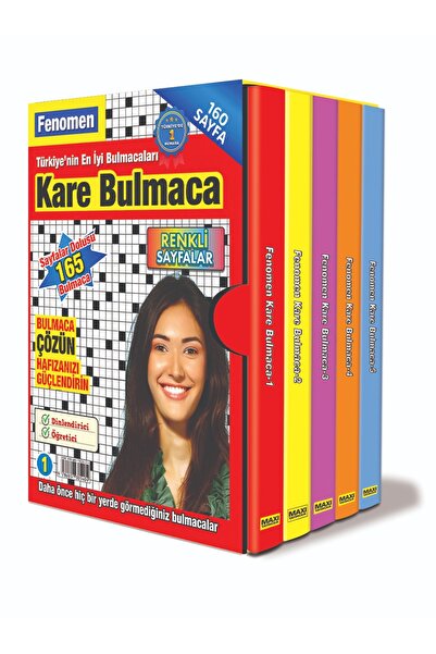 MAXİ Fenomen Kare Bulmaca Seti-5 Kitap