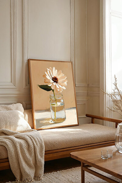 Dekorsiahome Tablou dintr-o singură bucată cu ramă din lemn TK3625