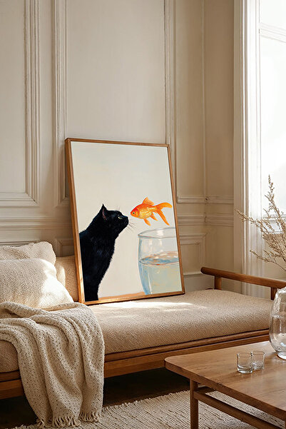 Dekorsiahome Tablou dintr-o singură bucată cu ramă din lemn TK3633