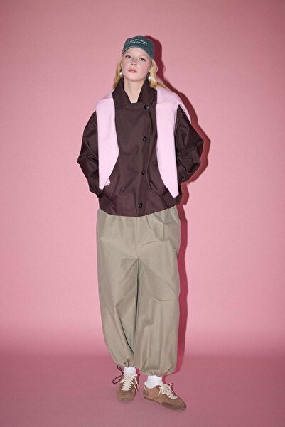 DeFacto Pantaloni Balloon Fit Double cu buzunare cu talie normală G9500AX26SP