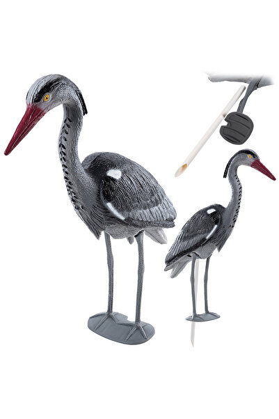 KADAX Garden Figurine Figurine Garden Ornament Decoration Large Heron 70cm xxl