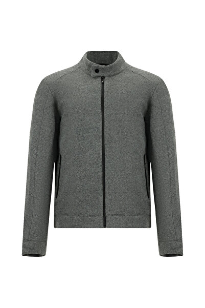 Abdullah Kiğılı Mock Neck Wool Pack Sports Coat