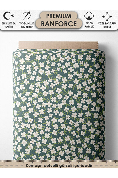 FabricsTown 100% бавовна Ranforce Тканина 100x240 см 120 г/м² Цифровий друк П...