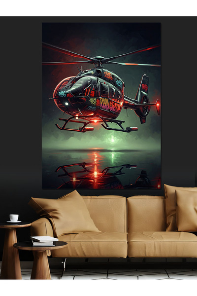 KanvasSepeti În cerul nopții Pictură în ulei de înaltă calitate texturat Canv...