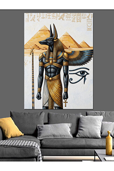 KanvasSepeti Egiptul Antic Pictură în ulei de înaltă calitate texturat Canvas...