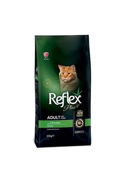 Reflex Plus Adult Dry Cat Food, Chicken 15 kg