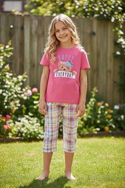 Ercahome tekstil طقم بيجامة صيفي للبنات من HAPY BEAR للأعمار من 10 إلى 15 سنة