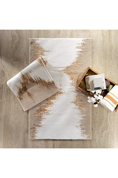 Schafer Home Natural 2 Li Pamuk Floş Banyo Paspası-Gold