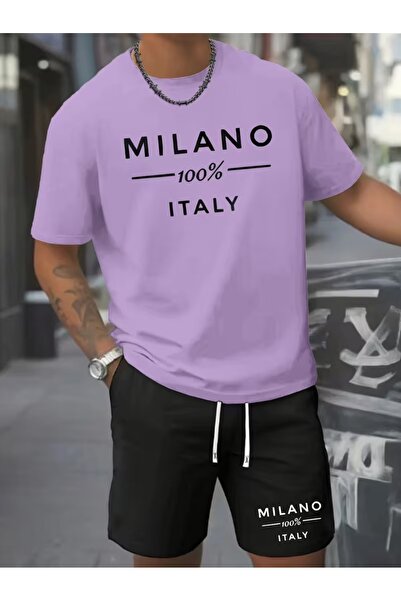 bellanova Tshirt and Shorts Set, Lace-Up Printed