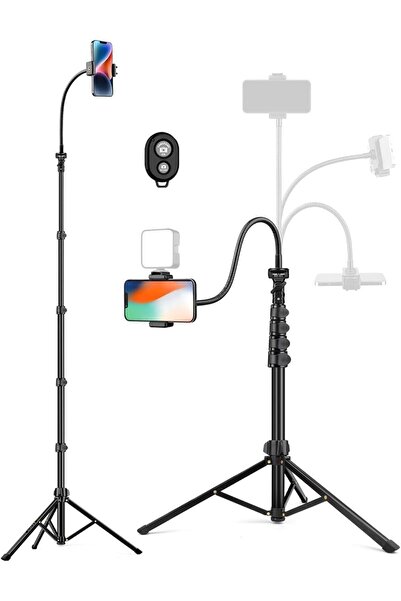 X SPRING Phone Tripod, Professional Aluminum Tripod with Wireless Remote, Por...