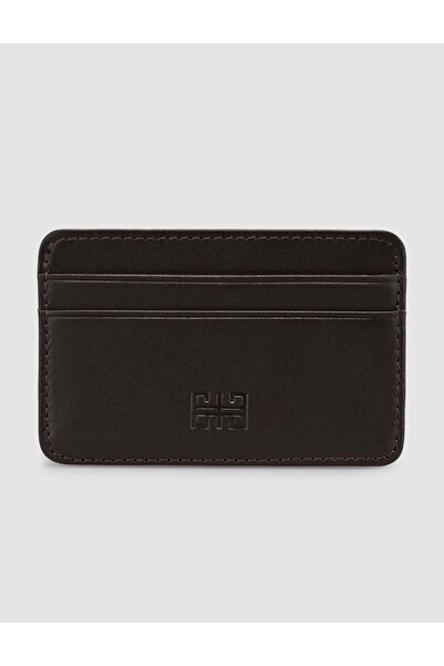 Cabani Dark Brown Genuine Leather Card Holder