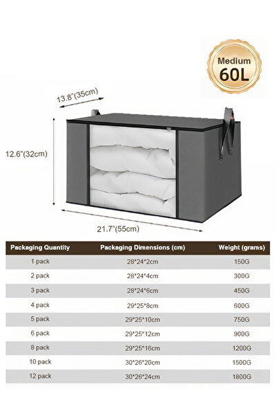 Generic 6PCS Clothing and quilt storage bag, organizing bag, moving packing s...