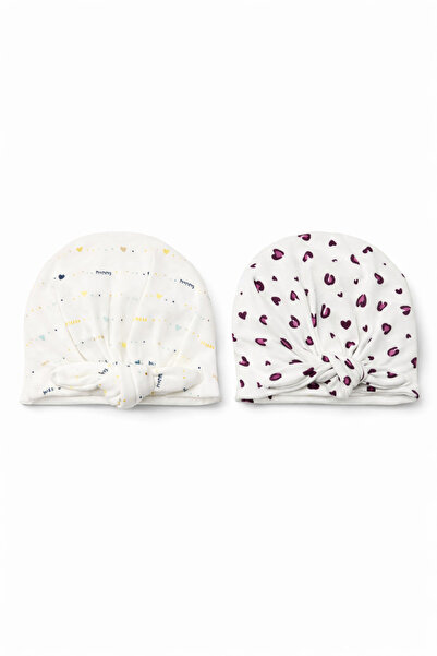 For My Baby Set of 2 Newborn Knotted Beanies