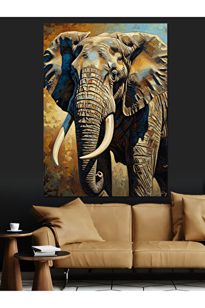 KanvasSepeti Pictură în ulei de înaltă calitate din Africa, texturat Pictură ...