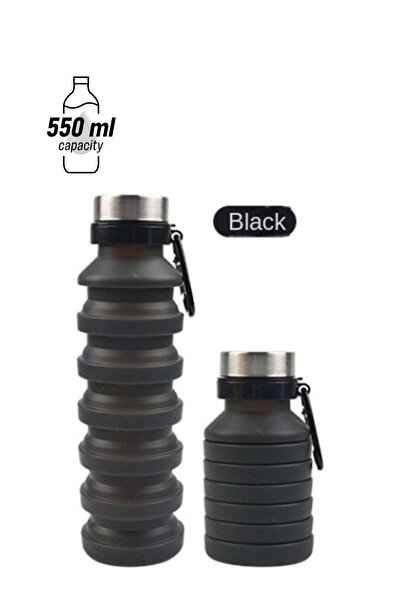 Bukela Large Capacity 550ml Silicone Water Bottle for Fitness and Travel