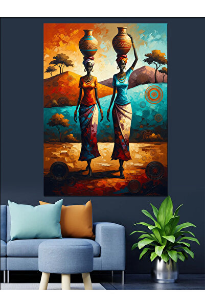 KanvasSepeti Başında Çömlek Pictură în ulei de înaltă calitate texturat Canva...