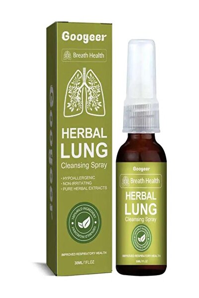 Googeer بخاخ عشبي لتنظيف الرئتين وإزالة السموم من النفس