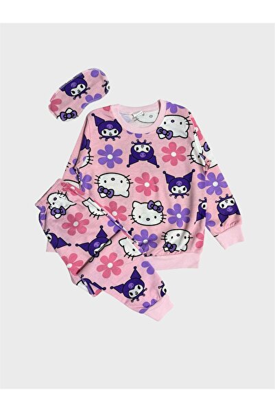 ALİŞ KİDS Κοριτσίστικο σετ πιτζάμες Βαμβάκι τεμαχίων ροζ χαριτωμένο σχέδιο χα...