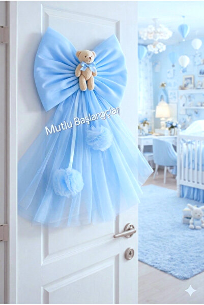 Mutlu Başlangıçlar Hastane Süsleme Kapı ,Küvöz Beşik,Tül Fiyonk,Bebek Odası K...