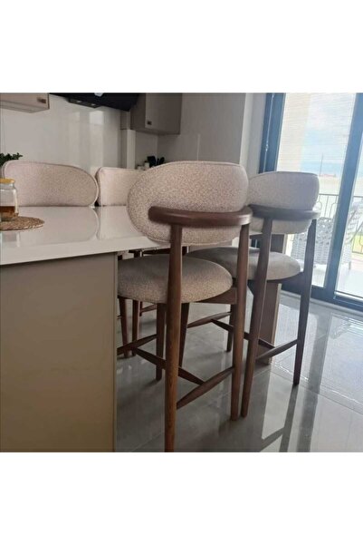 Has Grup Masa Sandalye POLO (4 ADET) Ahşap Bar Sandalyesi - Ahşap Ada Mutfak ...