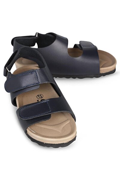 Civil Boys Velcro 26-30 Numărul sandale - Albastru închis Numărul 28