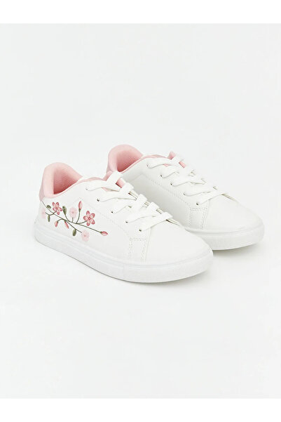 LC Waikiki LCW STEPS Beli Cvet Vezena Sportske Cipele za Devojčice