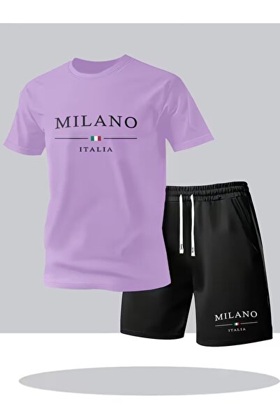bellanova Tshirt and Shorts Set, Lace-Up Printed