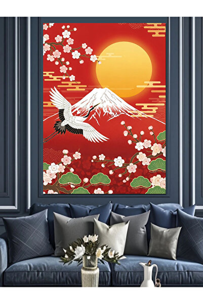 KanvasSepeti Japonia Munte și pictură în ulei de înaltă calitate texturat Can...