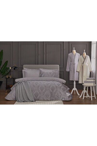 Özdilek (نيف) طقم زينة العروس باللون الرمادي المريح