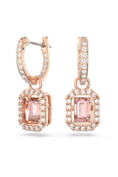 Swaroski Octagon cut, Pink, Rose gold-tone plated
