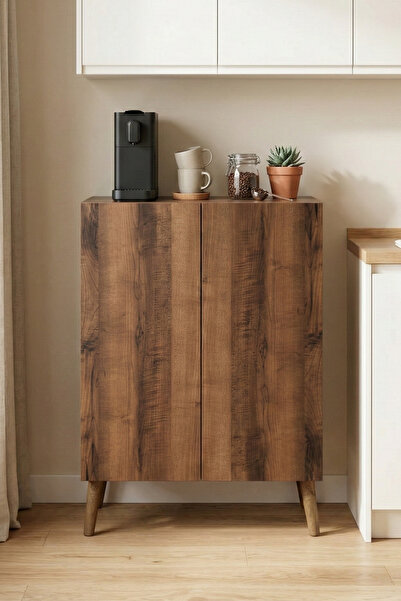 Skandi homeworks Saga Çok Amaçlı Mutfak Dolabı Kahve Köşesi