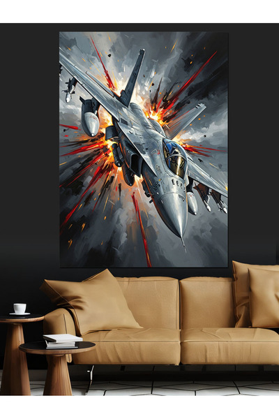 KanvasSepeti Exploding Energy Υψηλής ποιότητας ελαιογραφία Με υφή Καμβάς για ...