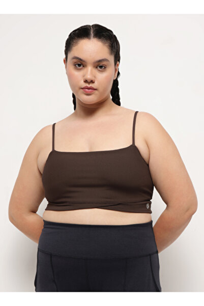 Zaecy Long-Line Ribbed Yoga and Pilates Bralette – Coffee Bean