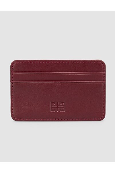 Cabani Dark Burgundy Genuine Leather Card Holder