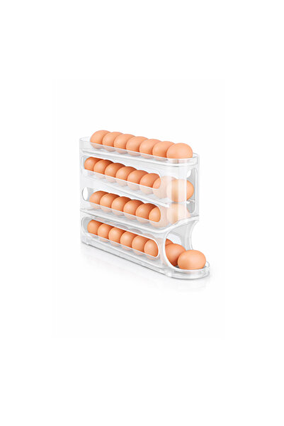 Microcase ABS Plastik Dolapiçi Yuvarlanır Tip Yumurta Organizer ve Standı AL5452