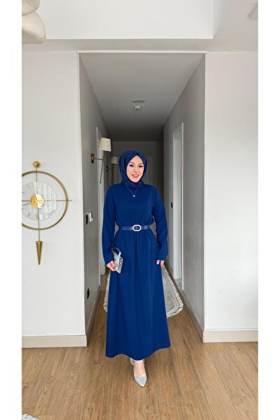 MİREL BUTİK Elit Nova Women's Crepe Dress Belt Pcs