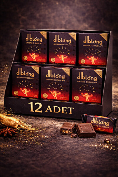 Diblong Ginseng Chocolate – Premium Bitkisel Aromalı Çikolata 1 kutu 12li