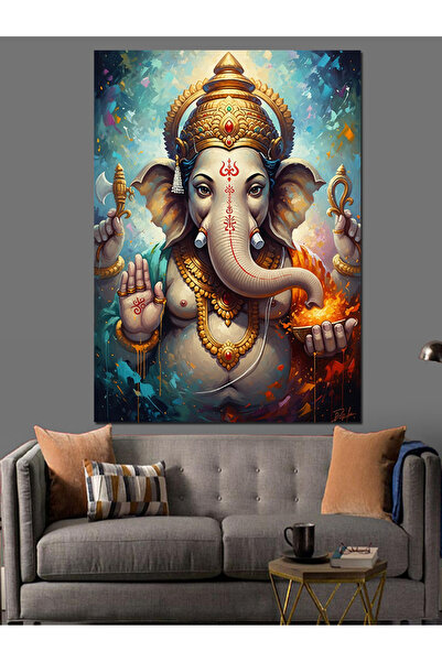 KanvasSepeti Golden Radiant Vopsea în ulei de înaltă calitate texturat Canvas...