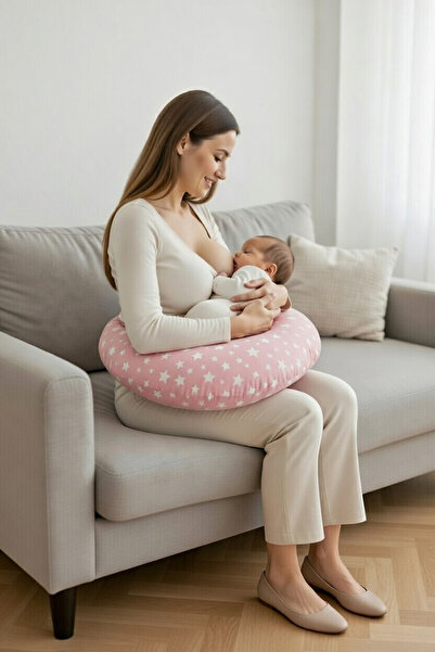 Newborn Pink Breastfeeding Pillow Baby Support Cushion Pregnant Mother Baby Breastfeeding Pillow Cotton