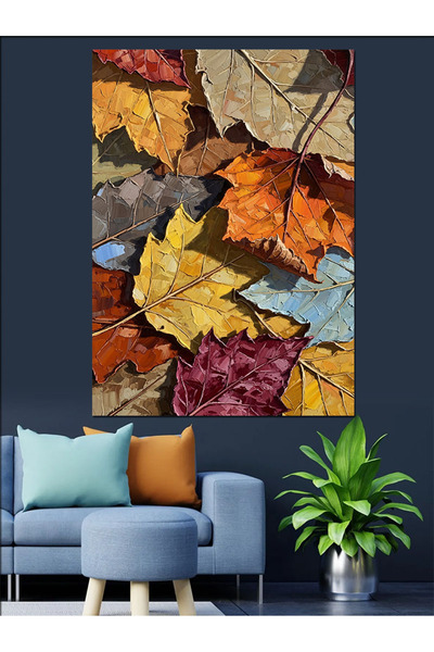 KanvasSepeti Toamnă Pictură în ulei de înaltă calitate texturat Canvas Canvas...