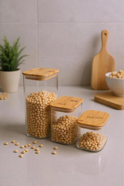 Ünsal Showroom Thork 3-Piece Spice Rack and Storage Container Set B6283