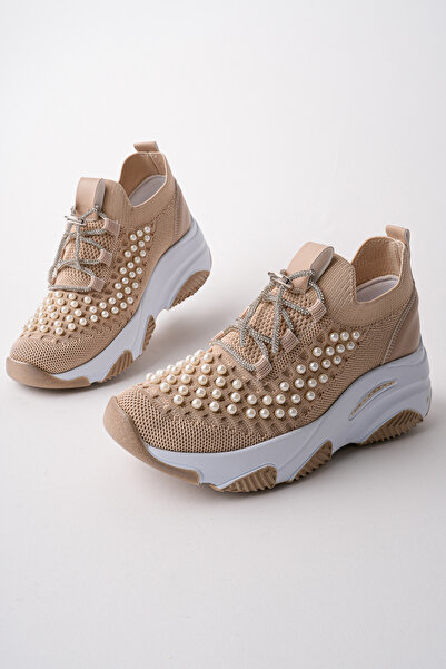Madam Tarz Dnr-531 Thick Sole Bead Detailed Sports Shoes
