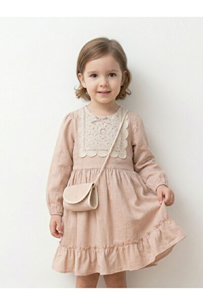 Cherrys Bebek Square Collar Dress, Pack of Bag