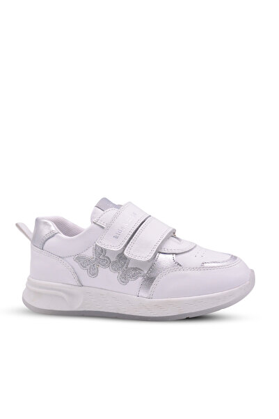 kids A more Butterfly Girl Child Genuine Leather White Color Sneakers